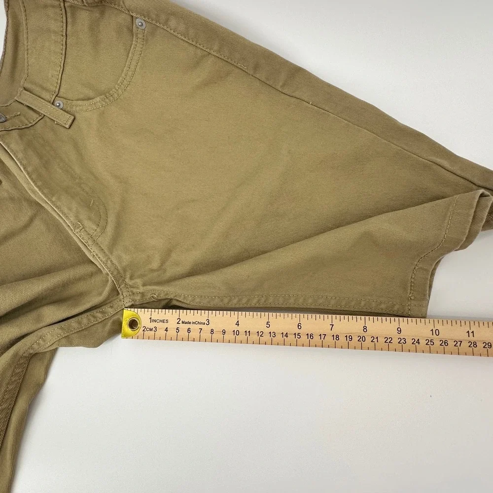 Levis 405‎ Regular Fit Denim Shorts Mens 29 Khaki Tan Brown WaterLess 39864-0079